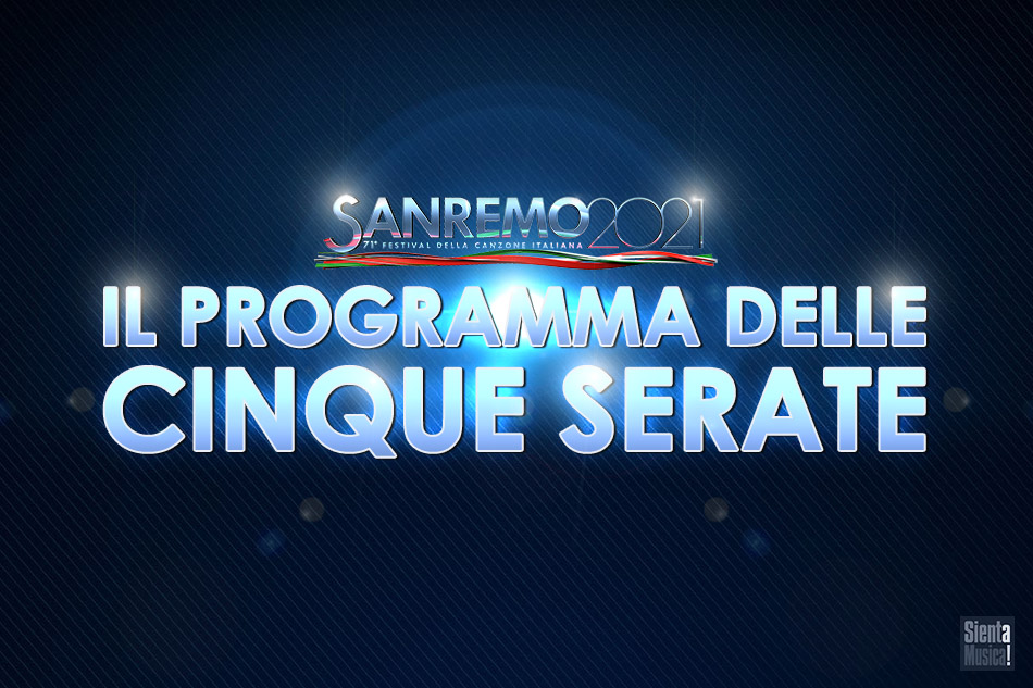 Sanremo 2021: il programma delle cinque serate